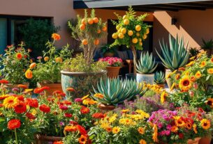 Plantas de sol pleno para vasos