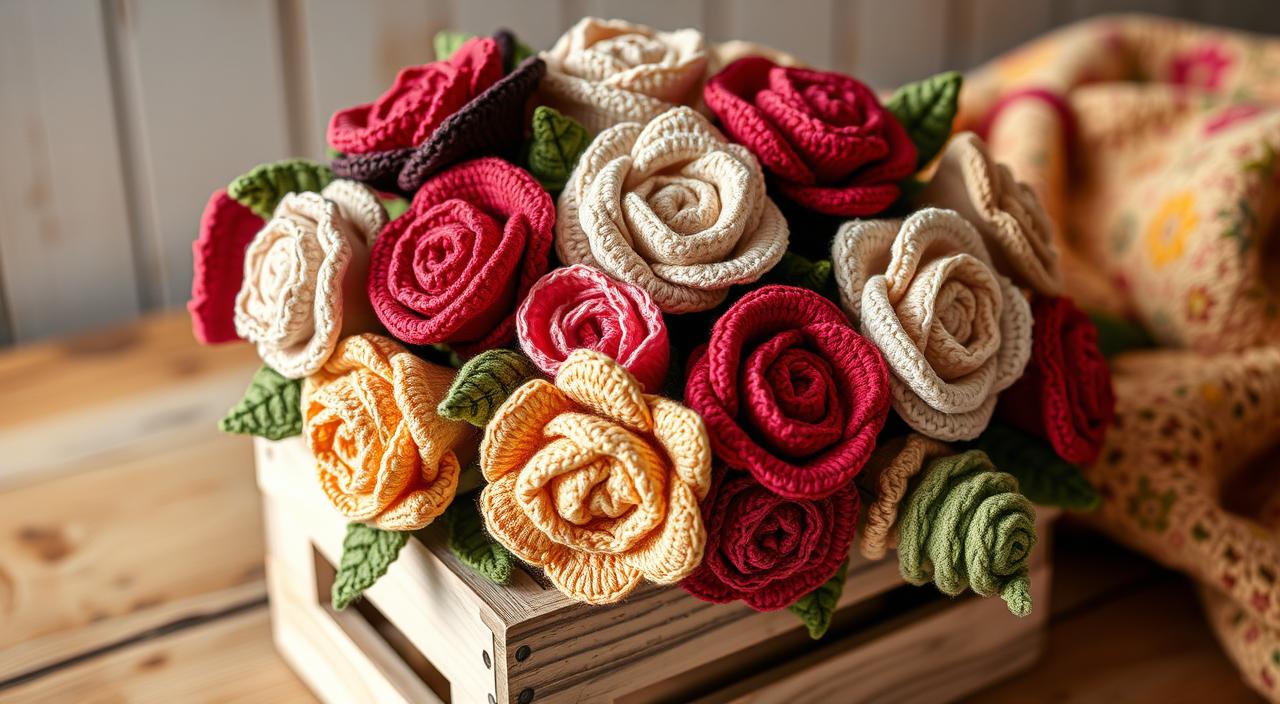 Crie Incríveis Rosas de Crochê em Casa em 2025