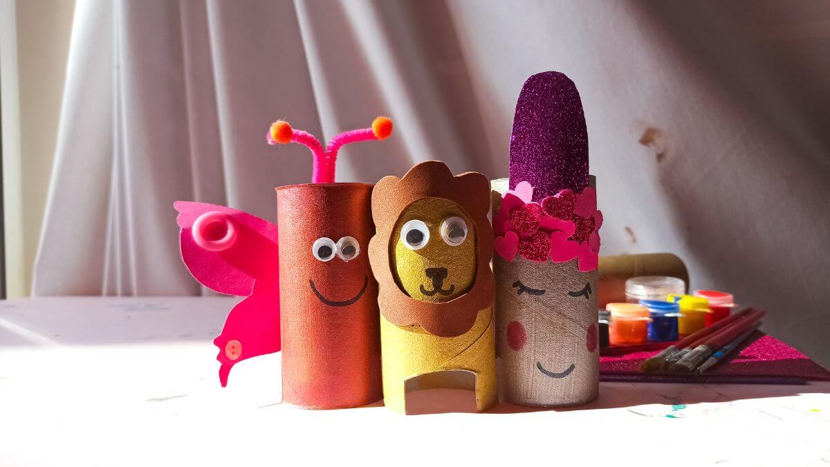 artesanato de papel higiênico